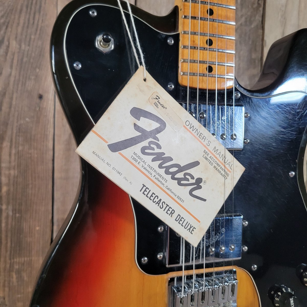 Fender 1977-78 Telecaster Deluxe Sunburst Seth Lover WRH | Mahar's