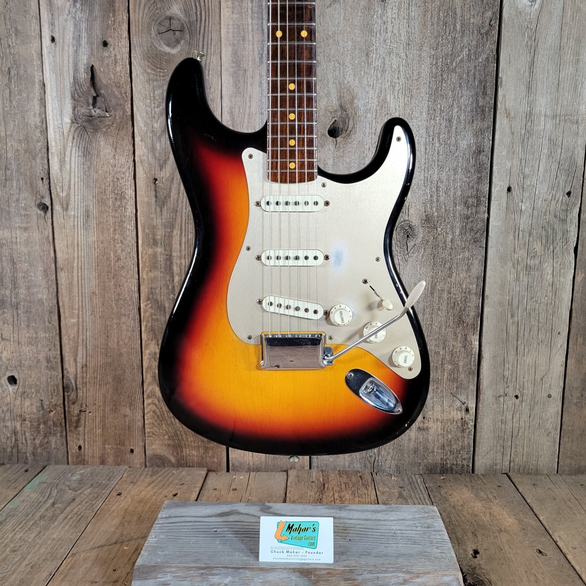 Fender 2016 50s Strat LTD Journeyman Relic RW Neck Sunburst Near Mint - Mahar's Vintage Guitars