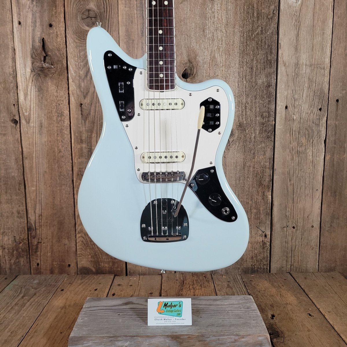 Fender 2024 Jaguar FSR Traditional II 60s Sonic Blue Excellent - Mahar's Vintage Guitars