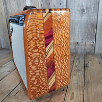 Fender '65 Princeton Reverb Reissue 2021 – Tweed Version with Custom Ornate Hardwood Cabinet - Mahar's Vintage Guitars