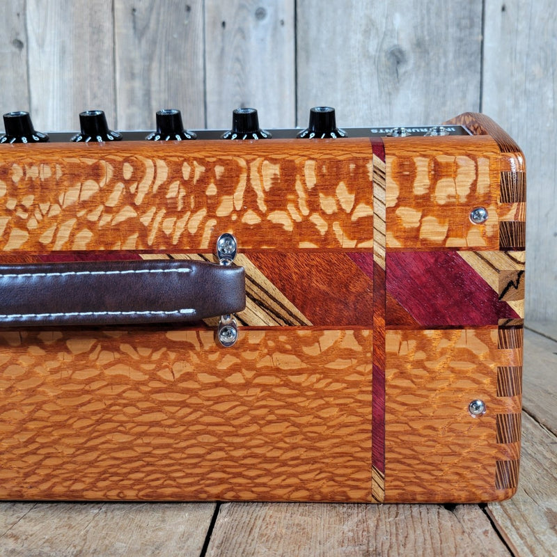 Fender '65 Princeton Reverb Reissue 2021 – Tweed Version with Custom Ornate Hardwood Cabinet - Mahar's Vintage Guitars