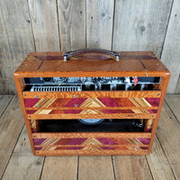 Fender '65 Princeton Reverb Reissue 2021 – Tweed Version with Custom Ornate Hardwood Cabinet - Mahar's Vintage Guitars