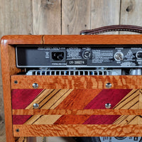 Fender '65 Princeton Reverb Reissue 2021 – Tweed Version with Custom Ornate Hardwood Cabinet - Mahar's Vintage Guitars