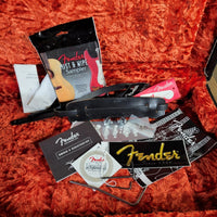 Fender American Deluxe Stratocaster HSS 2004 50th Anniversary Amber - Mahar's Vintage Guitars