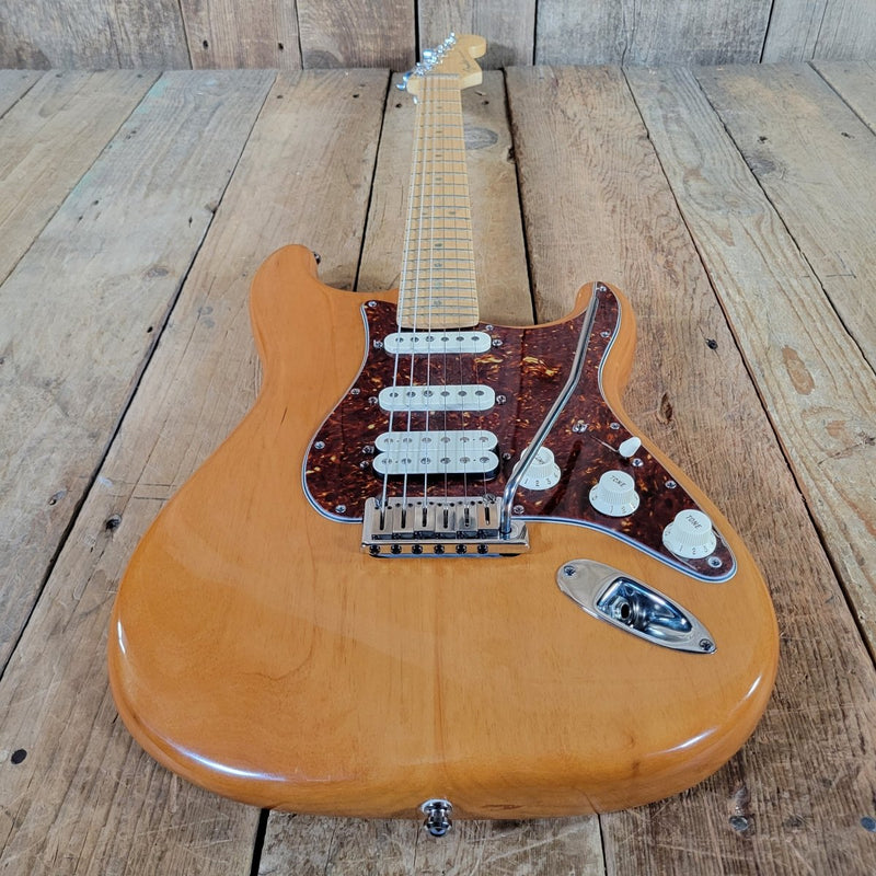 Fender American Deluxe Stratocaster HSS 2004 50th Anniversary Amber - Mahar's Vintage Guitars