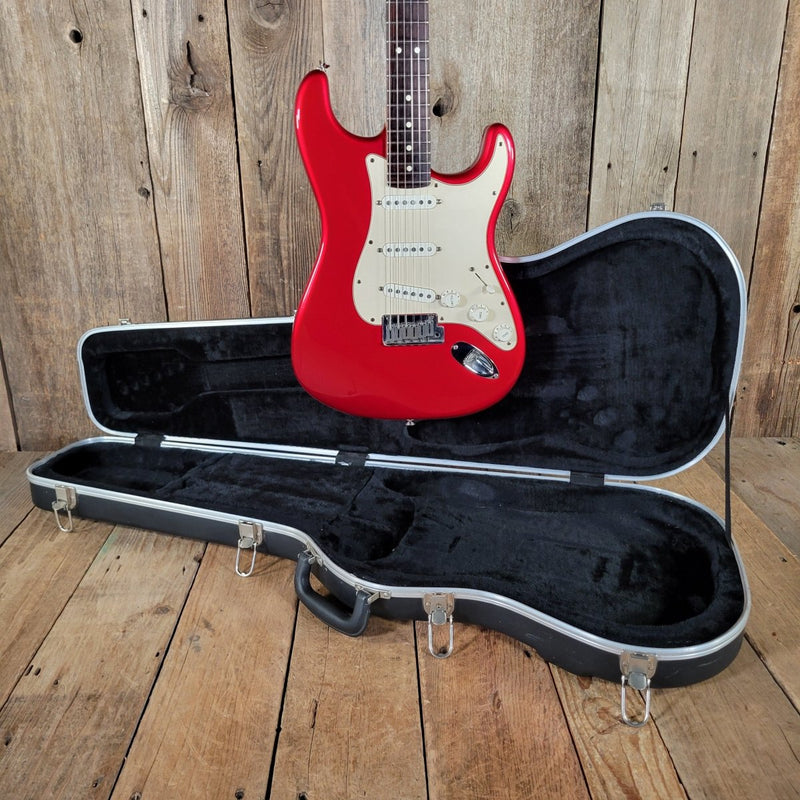 Fender American Stratocaster 50th Anniversary 2004 – Candy Apple Red, Custom Shop Pickups, Original Case - Mahar's Vintage Guitars