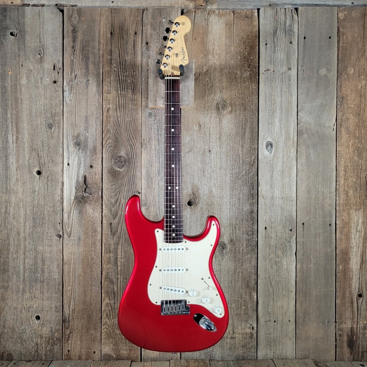 Fender American Stratocaster 50th Anniversary 2004 – Candy Apple Red, Custom Shop Pickups, Original Case - Mahar's Vintage Guitars