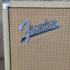 Fender Bandmaster Cab Original Cover Rough White Tolex 1962 - Mahar's Vintage Guitars