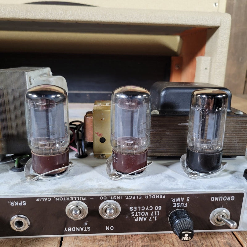 Fender Bassman 6G6 - A Head and Tone Ring Cab 1961 Blonde Tolex - Mahar's Vintage Guitars