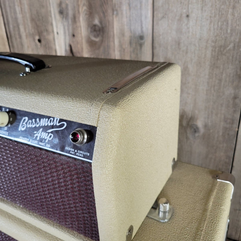 Fender Bassman 6G6 - A Head and Tone Ring Cab 1961 Blonde Tolex - Mahar's Vintage Guitars