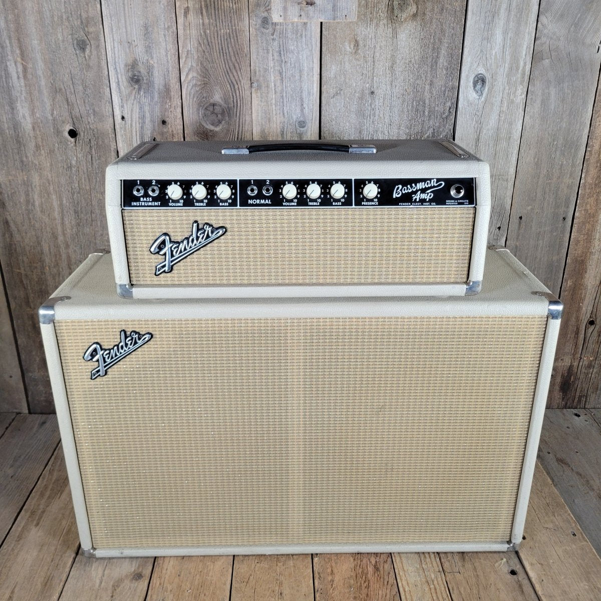 Fender Bassman 6G6 - C Head & Cab 1964 w/ Original Covers - Mahar's Vintage Guitars