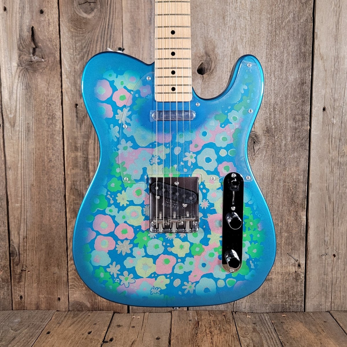 Fender Blue Flower Telecaster CIJ 2002 – Mint w/ Tags & TKL Tweed Case (Crafted in Japan) - Mahar's Vintage Guitars