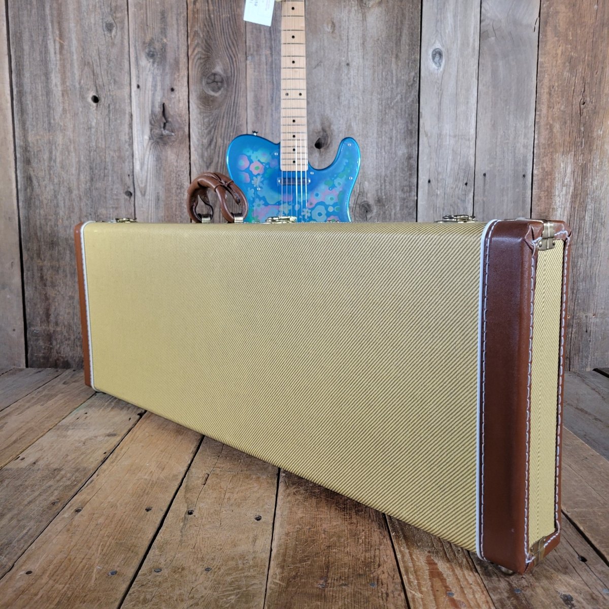 Fender Blue Flower Telecaster CIJ 2002 – Mint w/ Tags & TKL Tweed Case (Crafted in Japan) - Mahar's Vintage Guitars