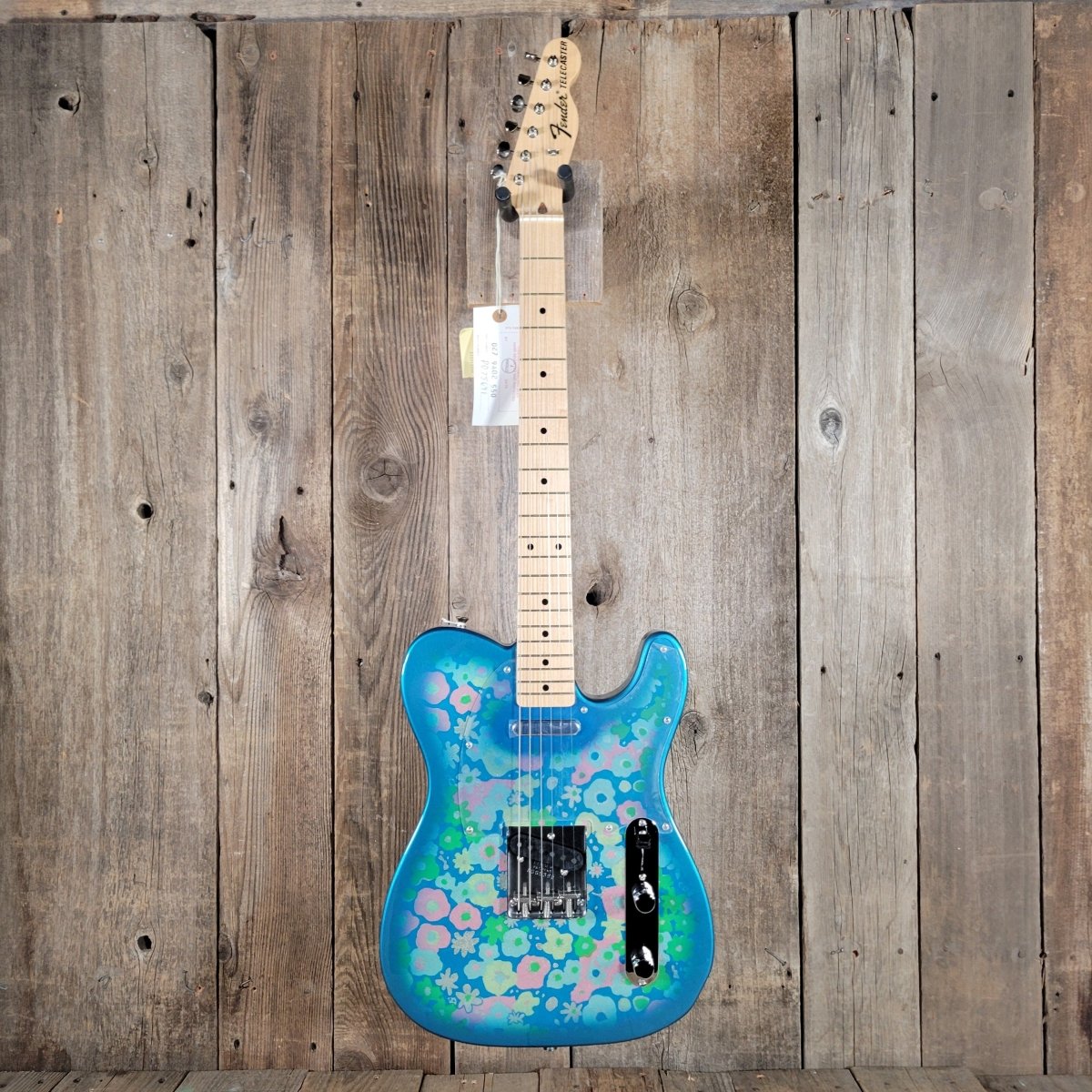 Fender Blue Flower Telecaster CIJ 2002 – Mint w/ Tags & TKL Tweed Case (Crafted in Japan) - Mahar's Vintage Guitars