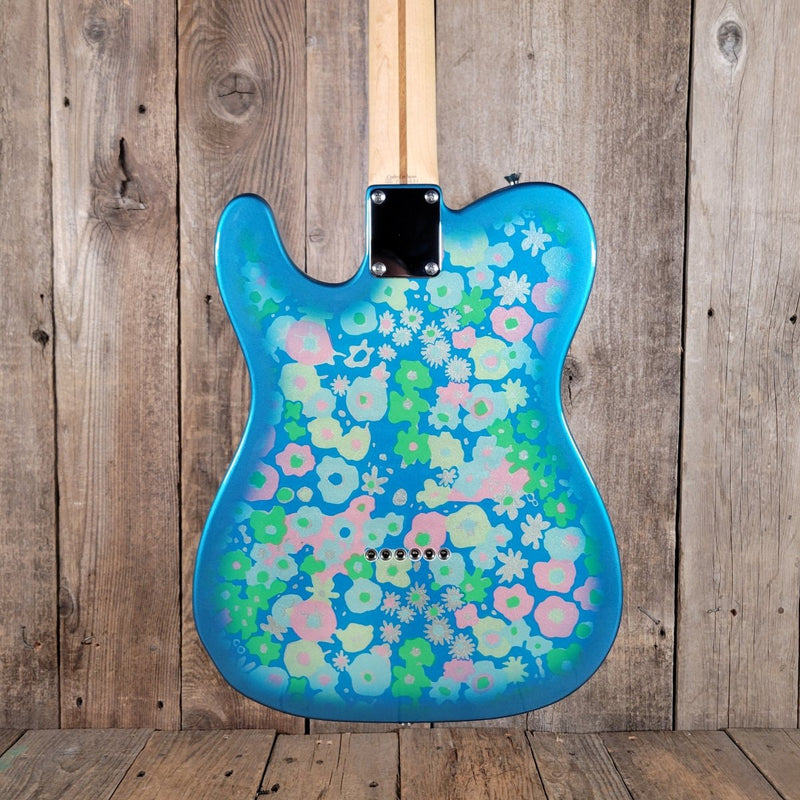 Fender Blue Flower Telecaster CIJ 2002 – Mint w/ Tags & TKL Tweed Case (Crafted in Japan) - Mahar's Vintage Guitars