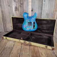 Fender Blue Flower Telecaster CIJ 2002 – Mint w/ Tags & TKL Tweed Case (Crafted in Japan) - Mahar's Vintage Guitars