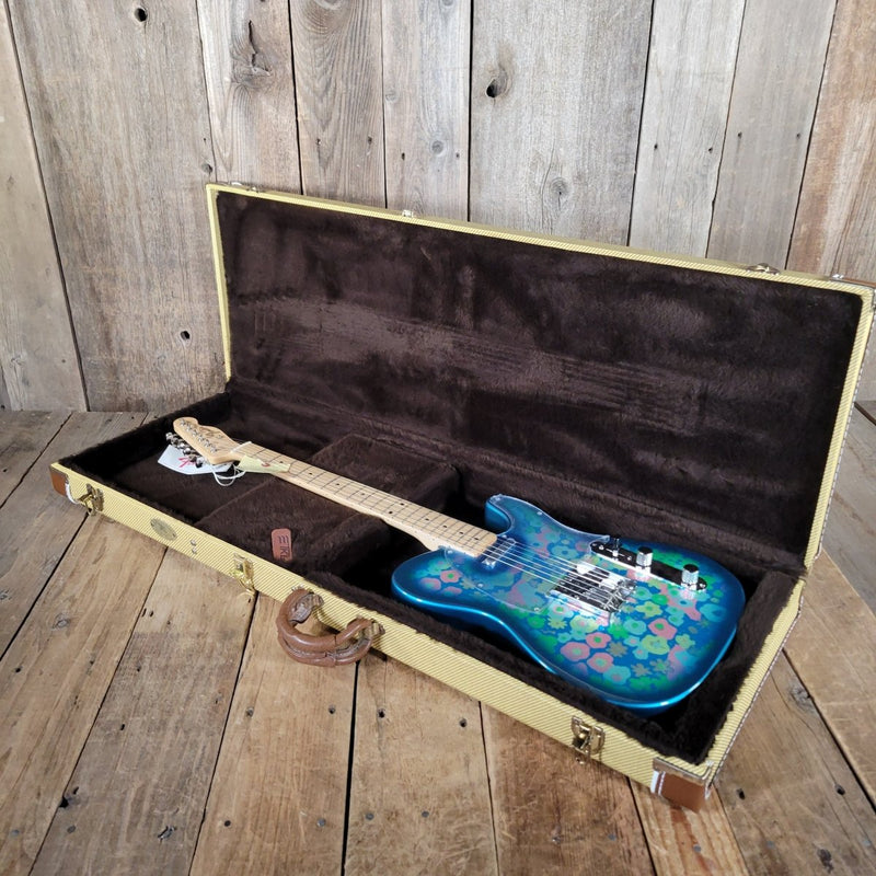 Fender Blue Flower Telecaster CIJ 2002 – Mint w/ Tags & TKL Tweed Case (Crafted in Japan) - Mahar's Vintage Guitars