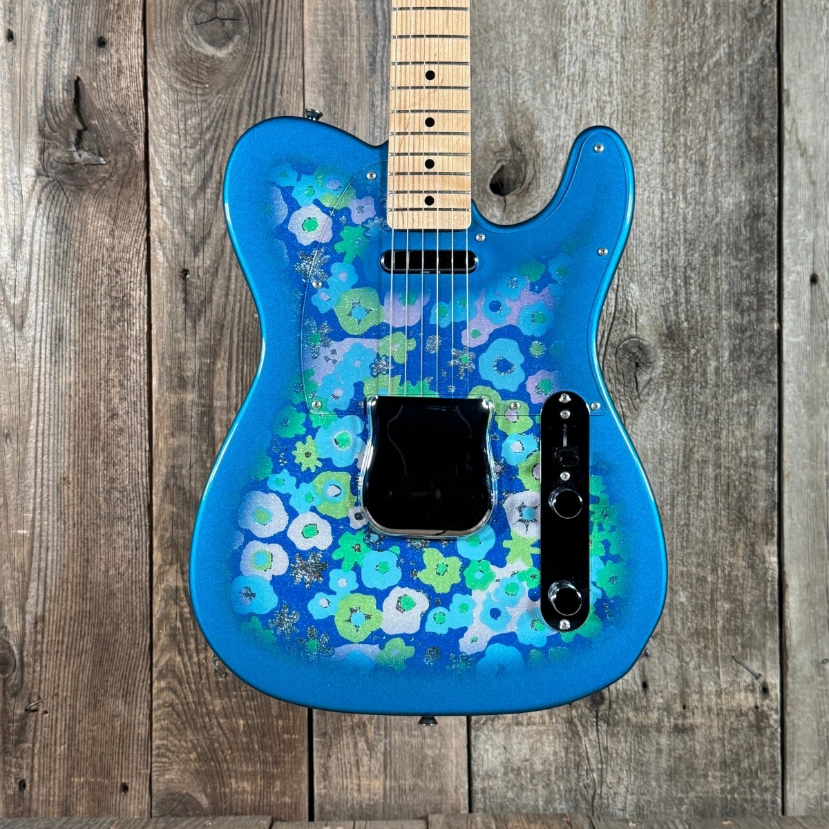 Fender Classic '69 Telecaster Blue Floral Made in Japan (1969 reissue) 2016 - Mahar's Vintage Guitars
