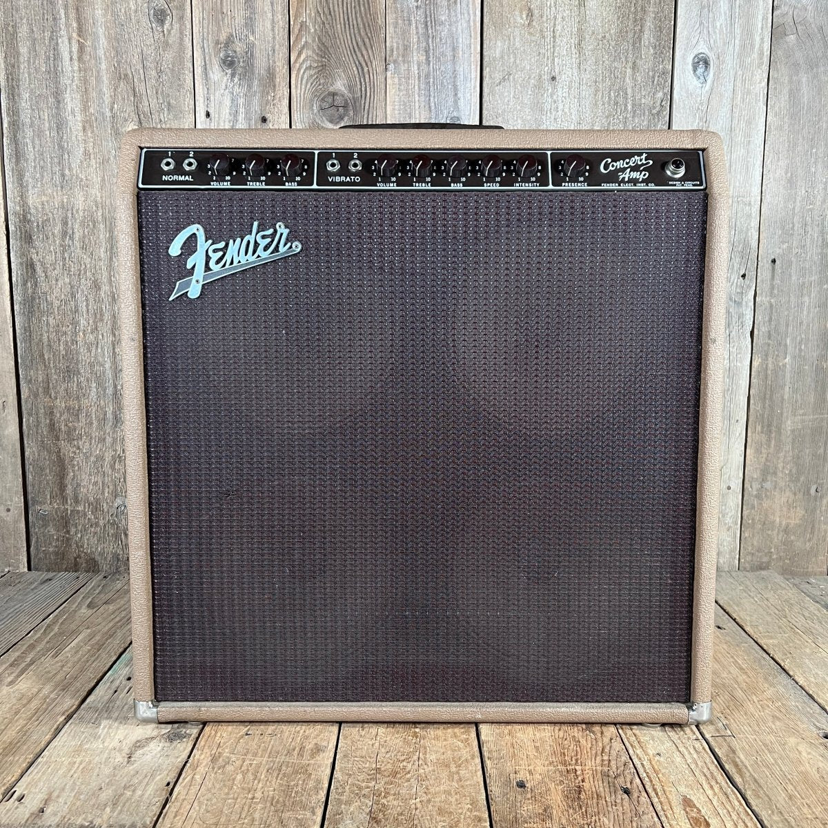 Fender Concert 6G12 - A Brown Tolex Oxblood Grille 1962 - Mahar's Vintage Guitars