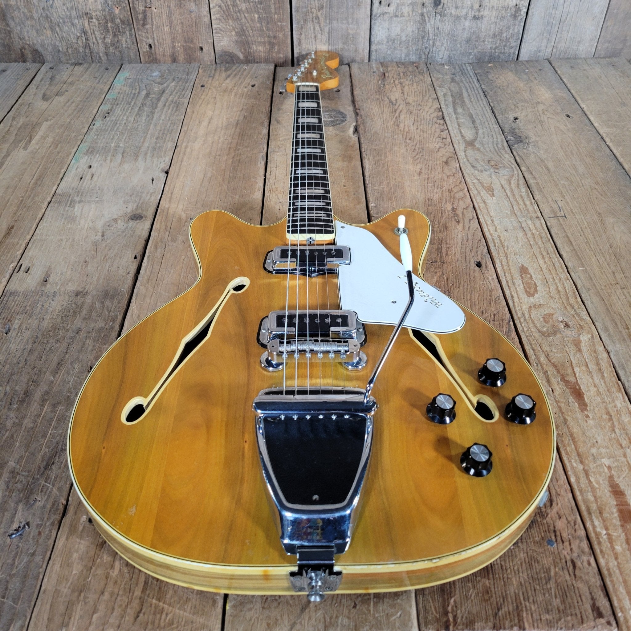 Fender Coronado II Wildwood I “Rainbow Gold” 1967 – Vintage Semi - Hollow Electric Guitar - Mahar's Vintage Guitars
