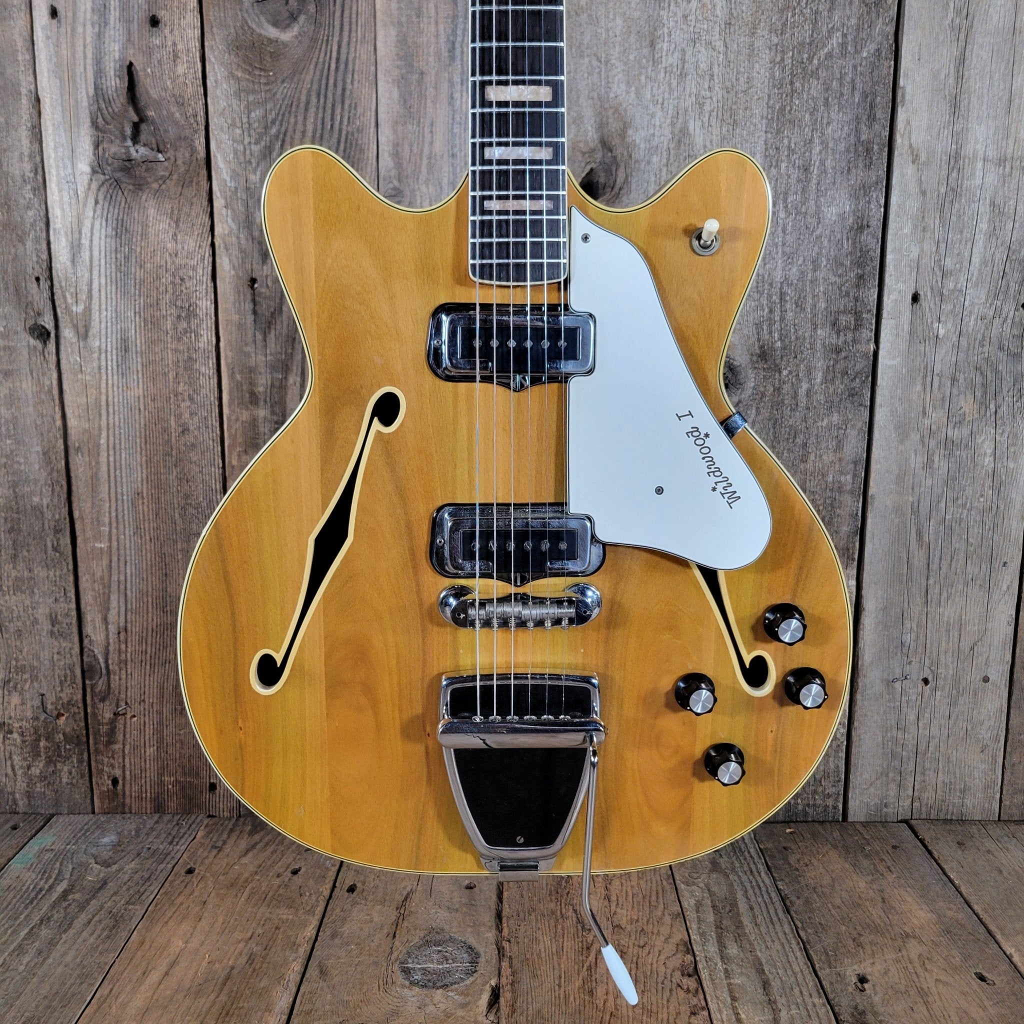 Fender Coronado II Wildwood I “Rainbow Gold” 1967 – Vintage Semi - Hollow Electric Guitar - Mahar's Vintage Guitars