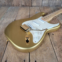 Fender Custom Shop '54 Strat 1998 Aztec Gold — Gold Hardware - Mahar's Vintage Guitars