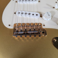 Fender Custom Shop '54 Strat 1998 Aztec Gold — Gold Hardware - Mahar's Vintage Guitars