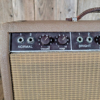 Fender Deluxe 1962 – Brown Tolex Tube Combo Amp, Near Mint, Original Oxford Speaker - Mahar's Vintage Guitars