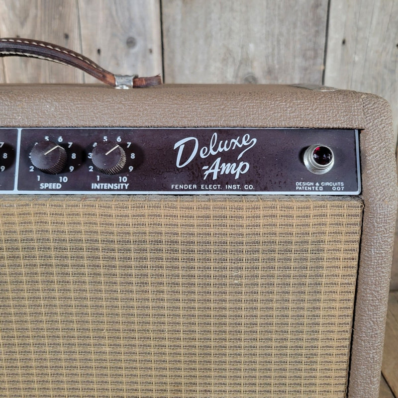 Fender Deluxe 1962 – Brown Tolex Tube Combo Amp, Near Mint, Original Oxford Speaker - Mahar's Vintage Guitars