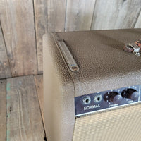 Fender Deluxe 1962 – Brown Tolex Tube Combo Amp, Near Mint, Original Oxford Speaker - Mahar's Vintage Guitars