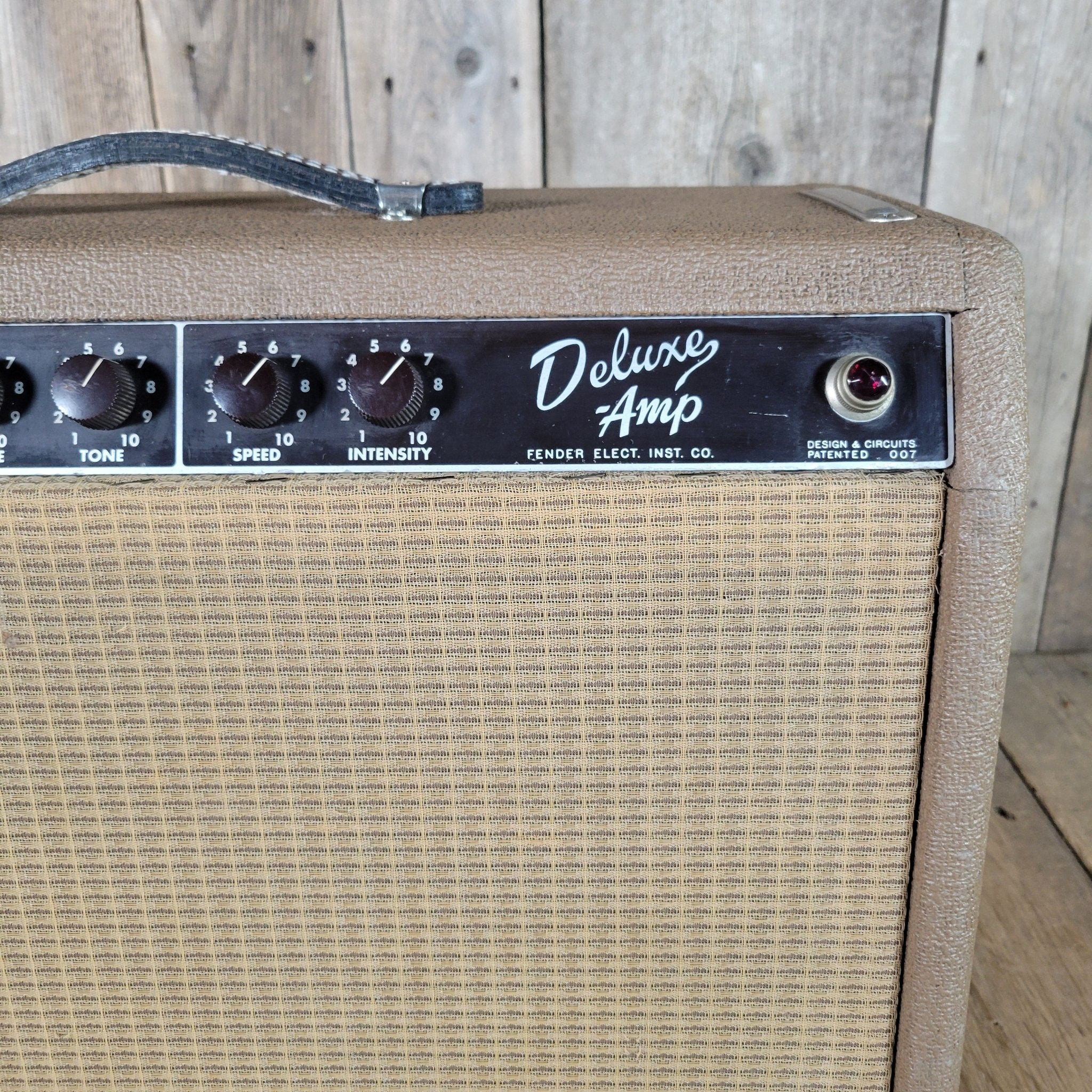 Fender Deluxe 6G3 - A – Brown Tolex Vintage Tube Amp with Tremolo, Original Transformer 1962 - Mahar's Vintage Guitars