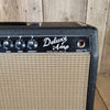 Fender Deluxe Amp 1964 – Black Panel Pre - CBS AB763 with Footswitch, Vintage Tube Amplifier - Mahar's Vintage Guitars