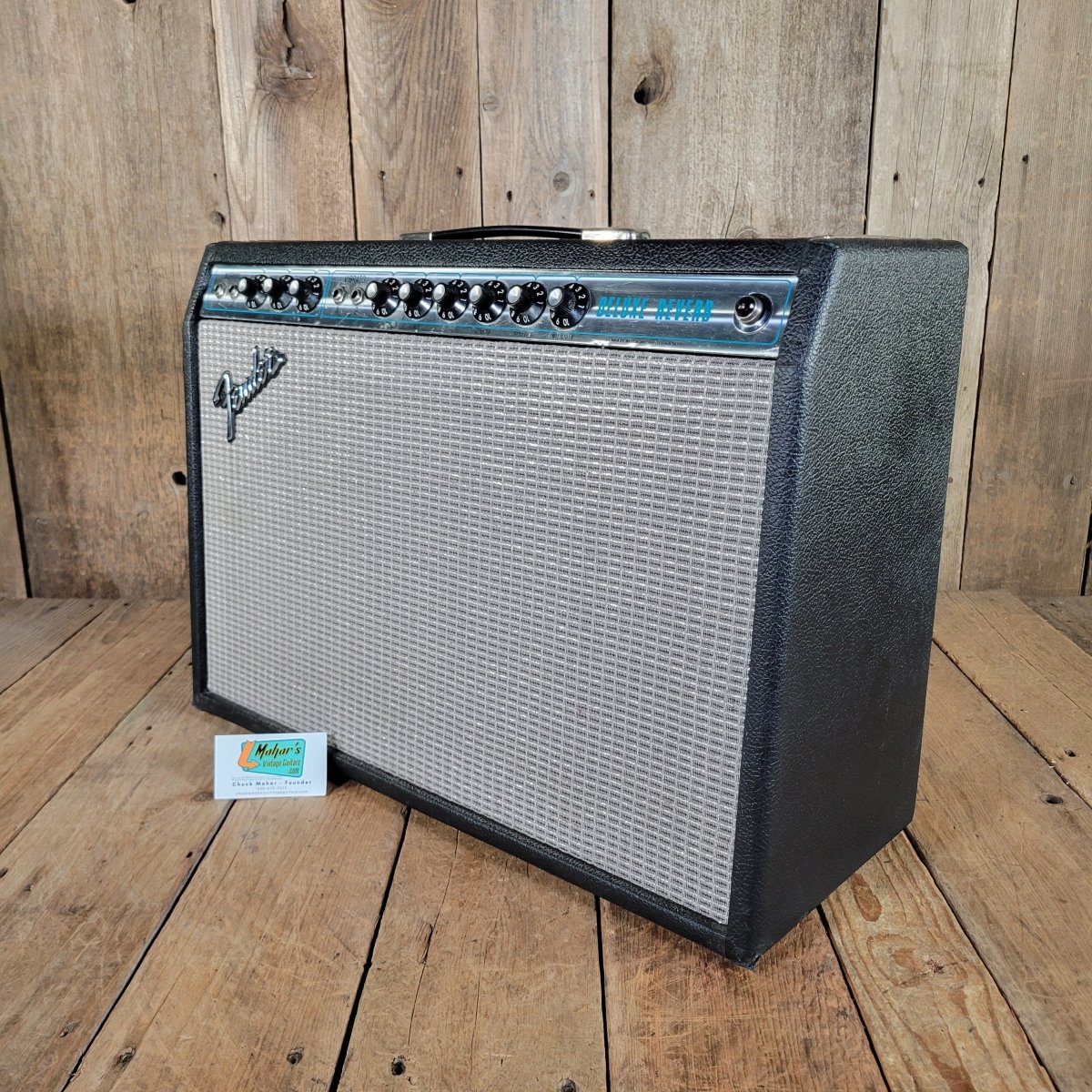 Fender Deluxe Reverb 1976 Silverface — Near Mint w/ Cover & Pedal - Mahar's Vintage Guitars