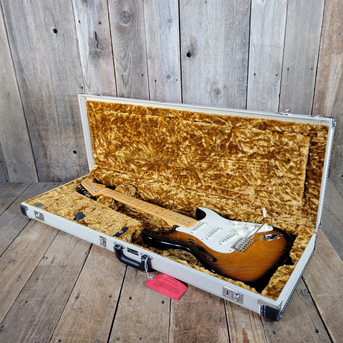 Fender Eric Johnson Thinline Strat 2018 Sunburst w/ Case - Mahar's Vintage Guitars