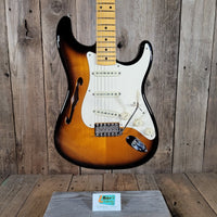 Fender Eric Johnson Thinline Strat 2018 Sunburst w/ Case - Mahar's Vintage Guitars