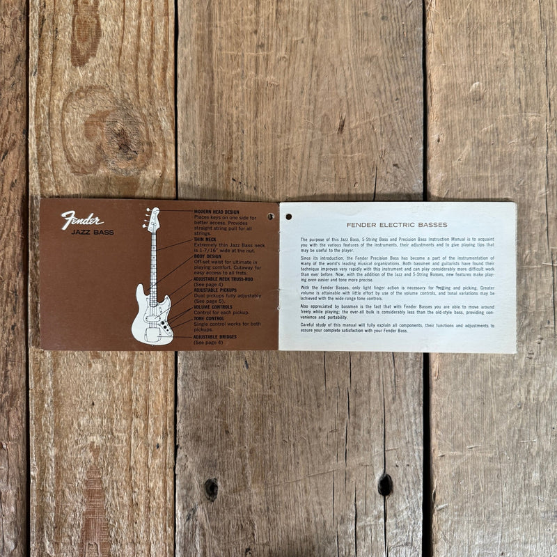 Fender Hang Tag Case Candy Jazz or P Bass 1968 - Mahar's Vintage Guitars