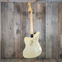 Fender Jaguar 1963 Custom Color Blonde over Ash - Mahar's Vintage Guitars