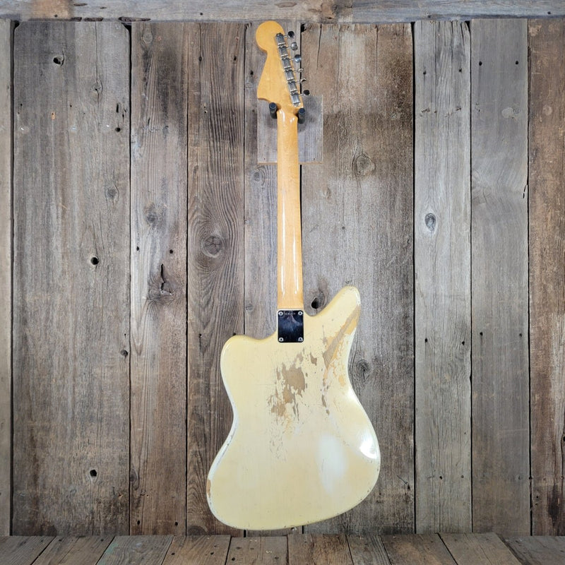 Fender Jaguar 1963 Custom Color Blonde over Ash - Mahar's Vintage Guitars