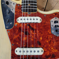 Fender Jaguar 1963 Custom Color Blonde over Ash - Mahar's Vintage Guitars