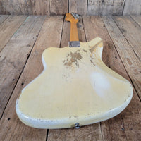 Fender Jaguar 1963 Custom Color Blonde over Ash - Mahar's Vintage Guitars