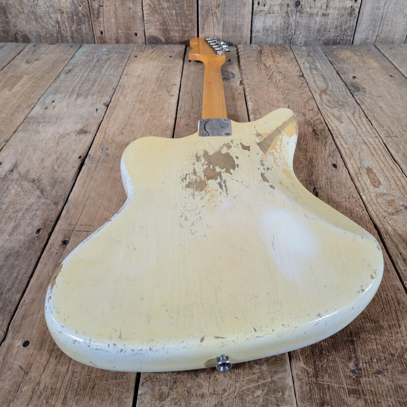 Fender Jaguar 1963 Custom Color Blonde over Ash - Mahar's Vintage Guitars