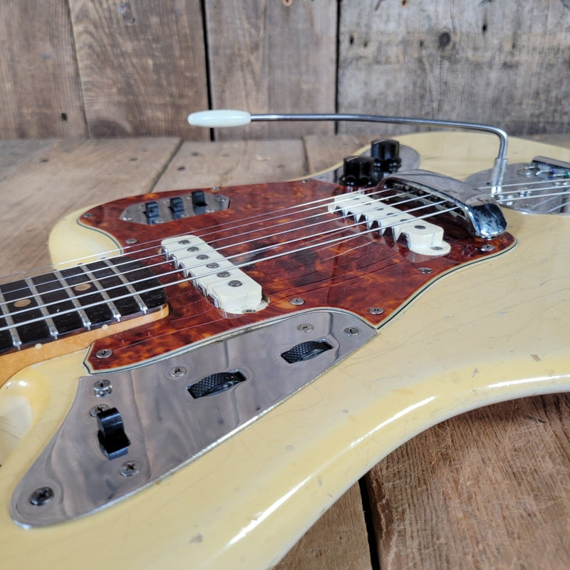 Fender Jaguar 1963 Custom Color Blonde over Ash - Mahar's Vintage Guitars