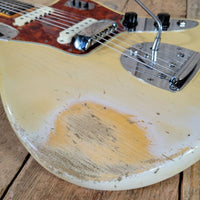 Fender Jaguar 1963 Custom Color Blonde over Ash - Mahar's Vintage Guitars