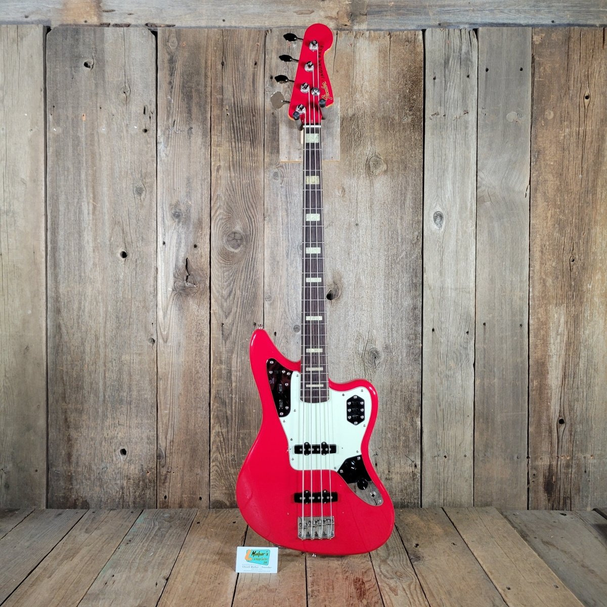 Fender Jaguar Bass Hot Rod Red CIJ 2006 w/ hard case & paperwork - Mahar's Vintage Guitars