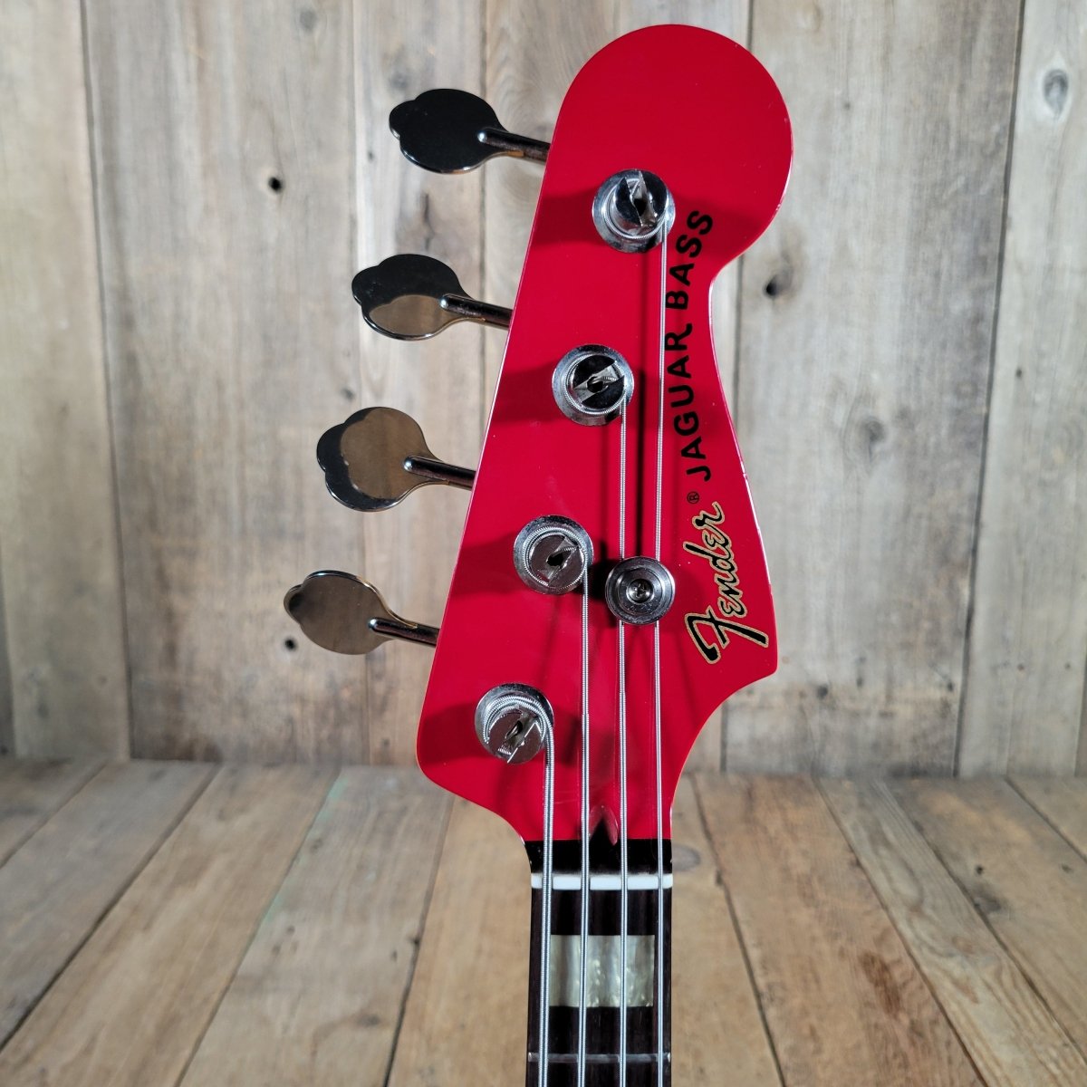 Fender Jaguar Bass Hot Rod Red CIJ 2006 w/ hard case & paperwork - Mahar's Vintage Guitars