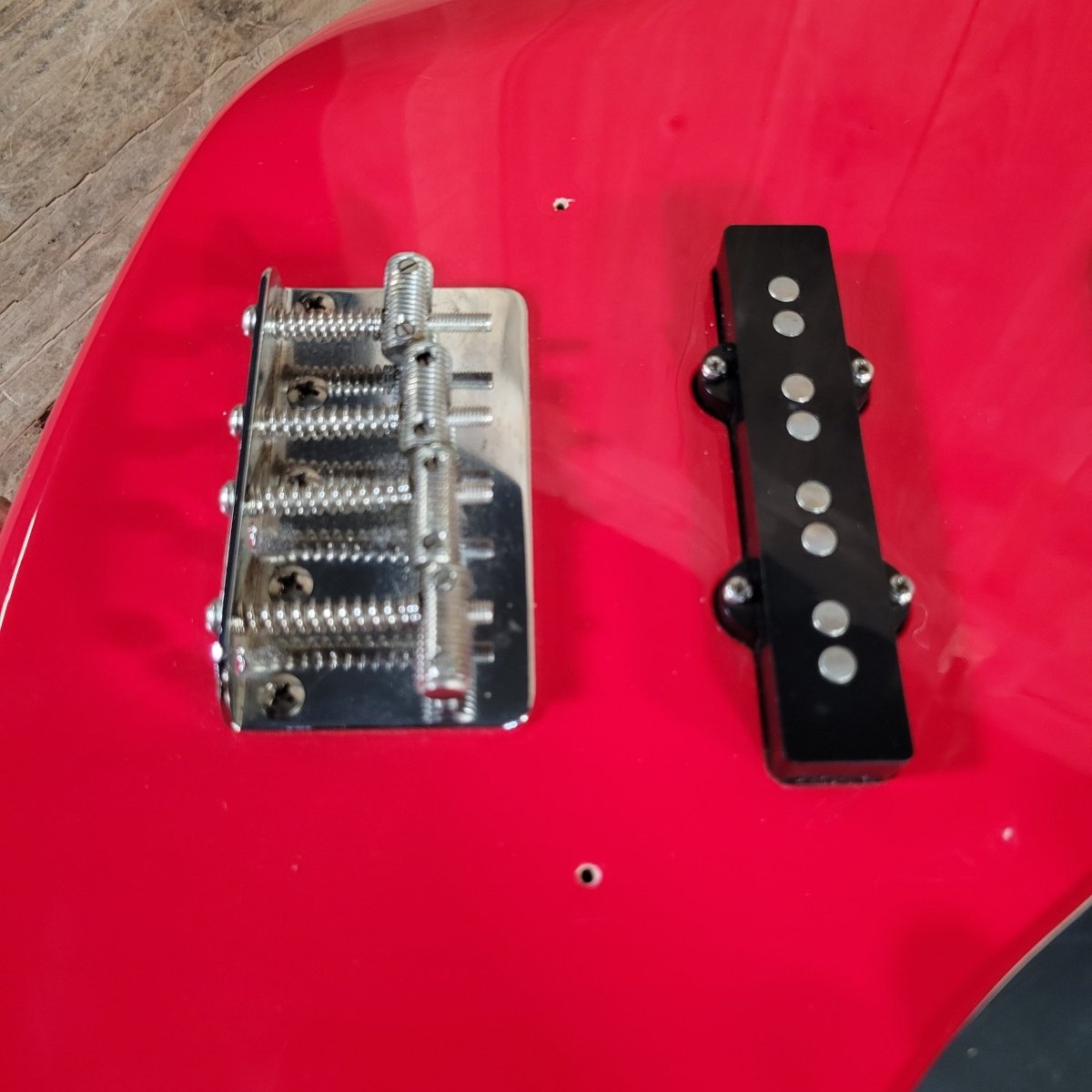 Fender Jaguar Bass Hot Rod Red CIJ 2006 w/ hard case & paperwork - Mahar's Vintage Guitars