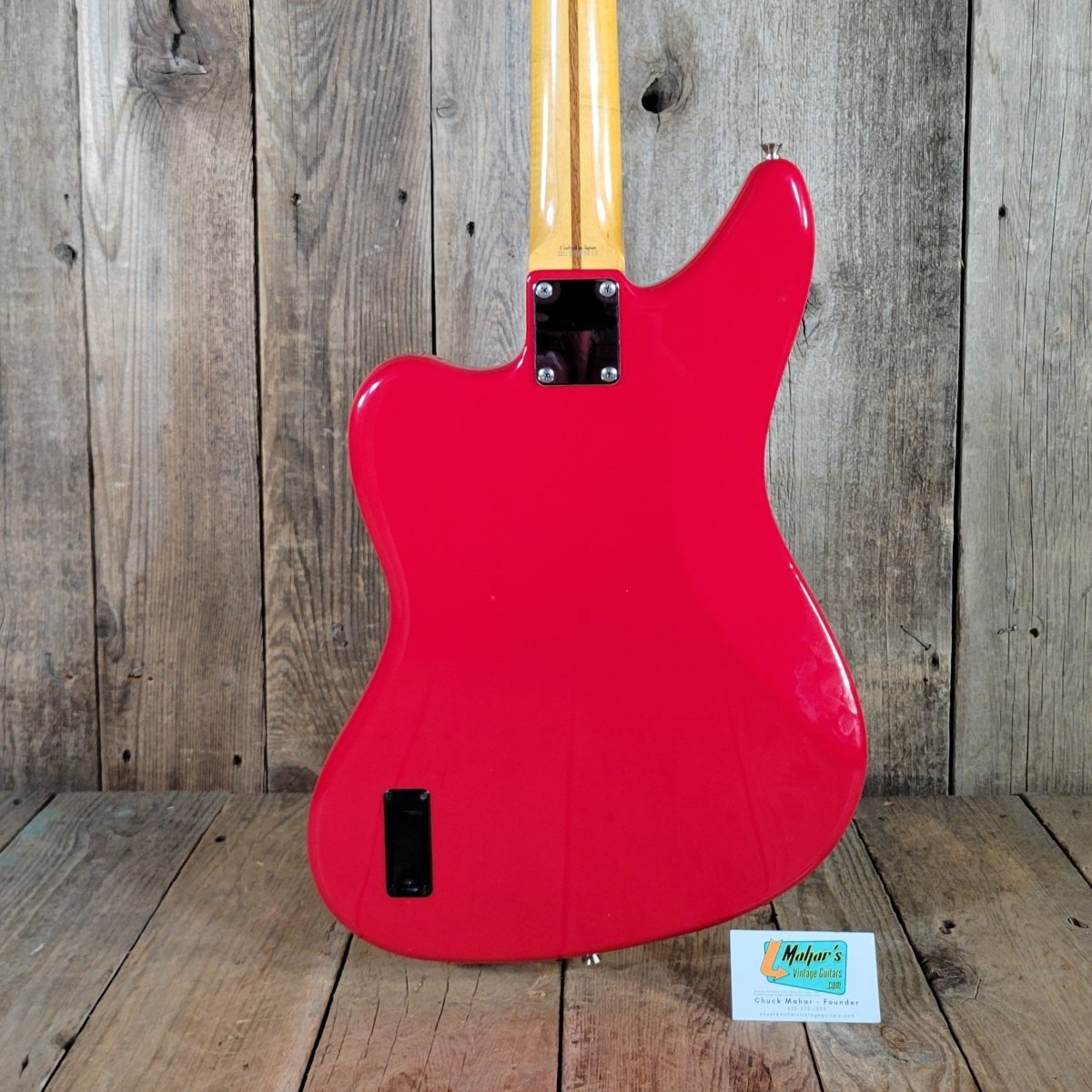 Fender Jaguar Bass Hot Rod Red CIJ 2006 w/ hard case & paperwork - Mahar's Vintage Guitars