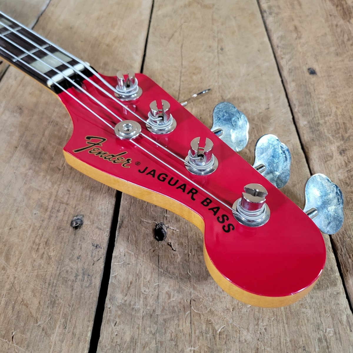 Fender Jaguar Bass Hot Rod Red CIJ 2006 w/ hard case & paperwork - Mahar's Vintage Guitars