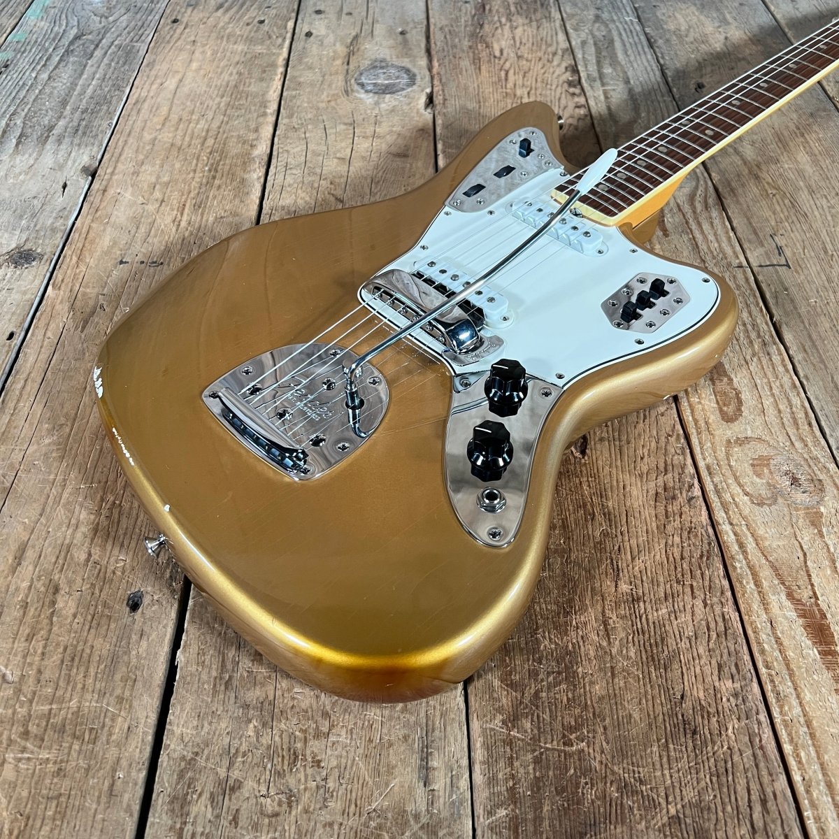 ギター Fender Jaguar JG-66 \"Shoreline Gold\" 1966-Fender-Jaguar-Shoreline-