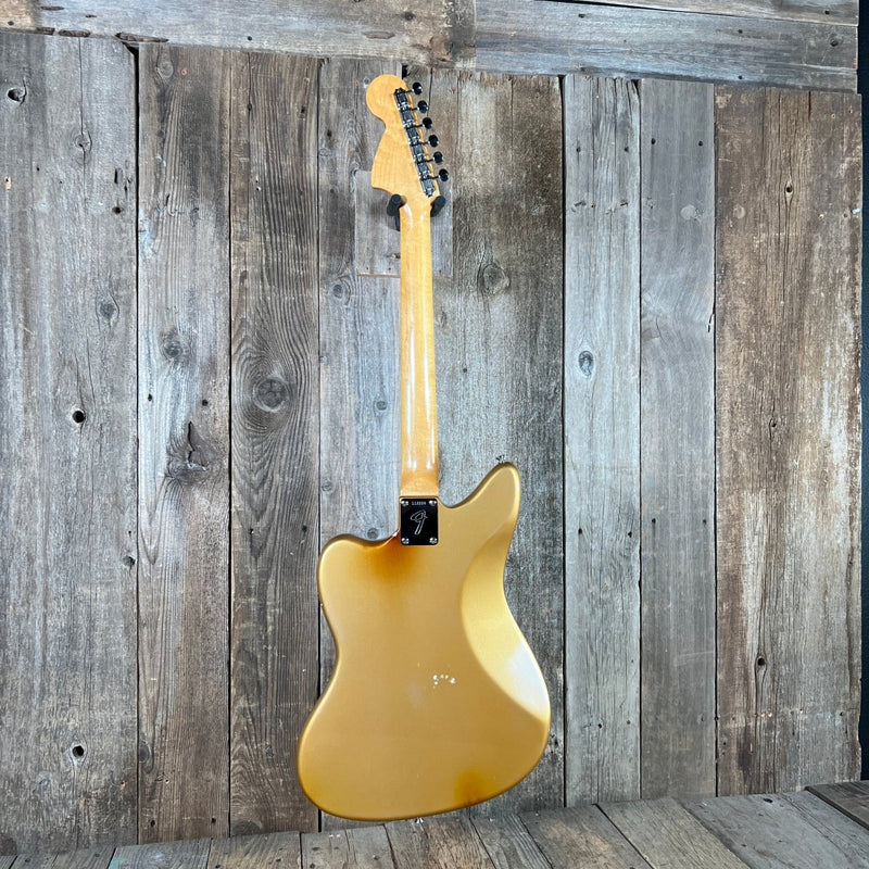 Fender Jaguar Firemist Gold 1966 Complete with Hang Tag Slab Board Dots and Binding 1966 - Mahar's Vintage Guitars